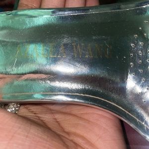 I am selling Azalea Wang Diamond crusted thigh high tie up heels .